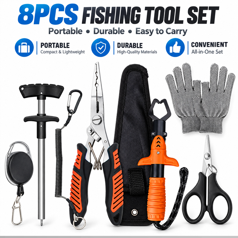 Fishing Line Cutter - Juego de alicates de pesca multifuncionales